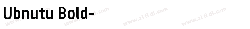 Ubnutu Bold字体转换